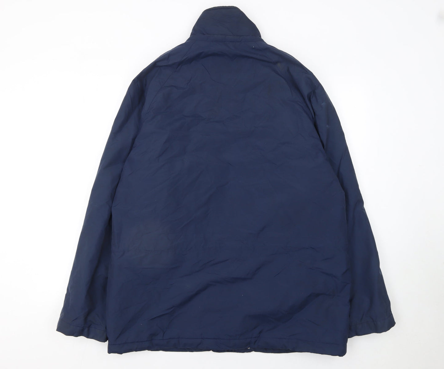 Kappa Men's Blue Nylon Lined Mid-Length Sports Jacket Size M
