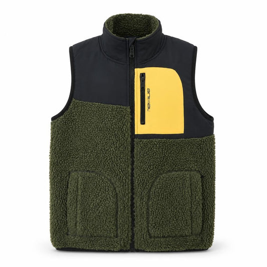 Animal Boys Green Fleece Bodywarmer Gilet 13 Years Full Zip Outdoor Vest