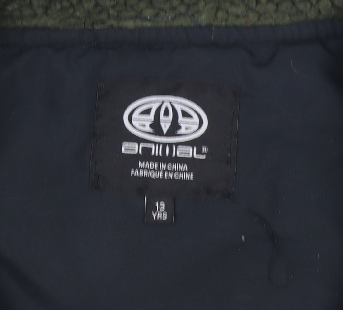 Animal Boys Green Fleece Bodywarmer Gilet 13 Years Full Zip Outdoor Vest