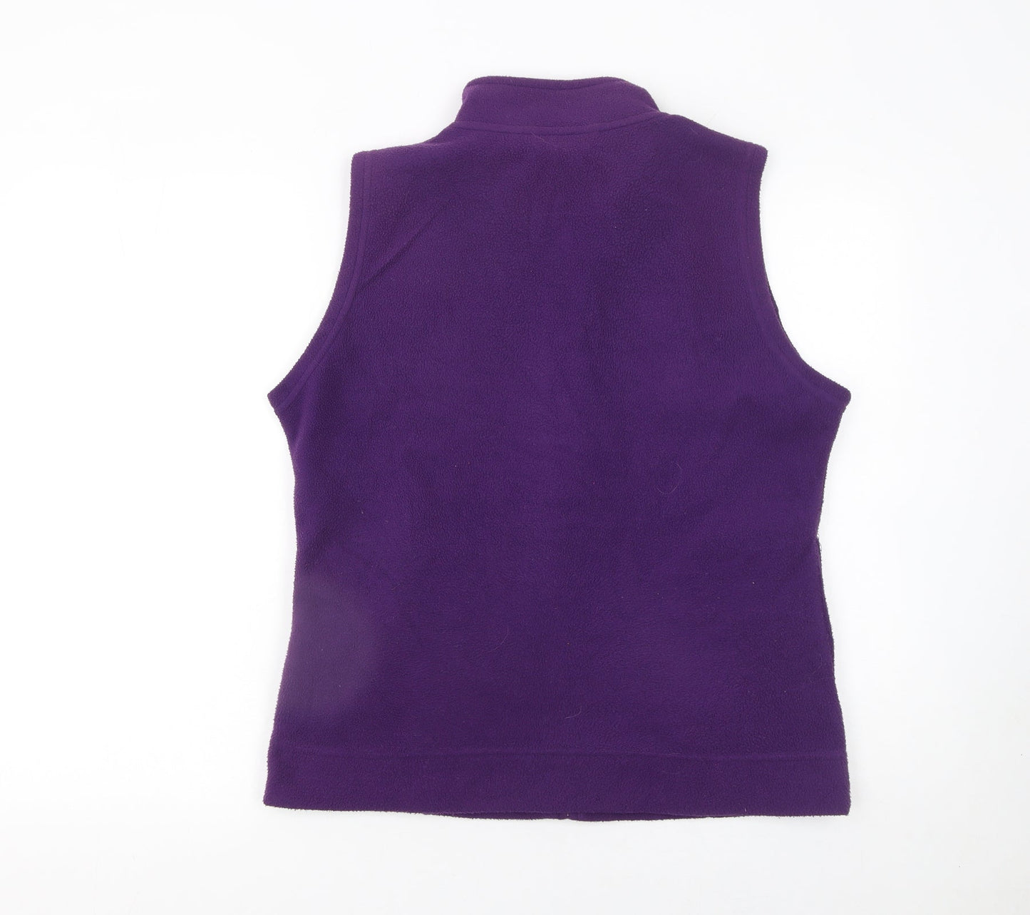 EWM Womens Purple Fleece Zip Waistcoat Bodywarmer Size 14