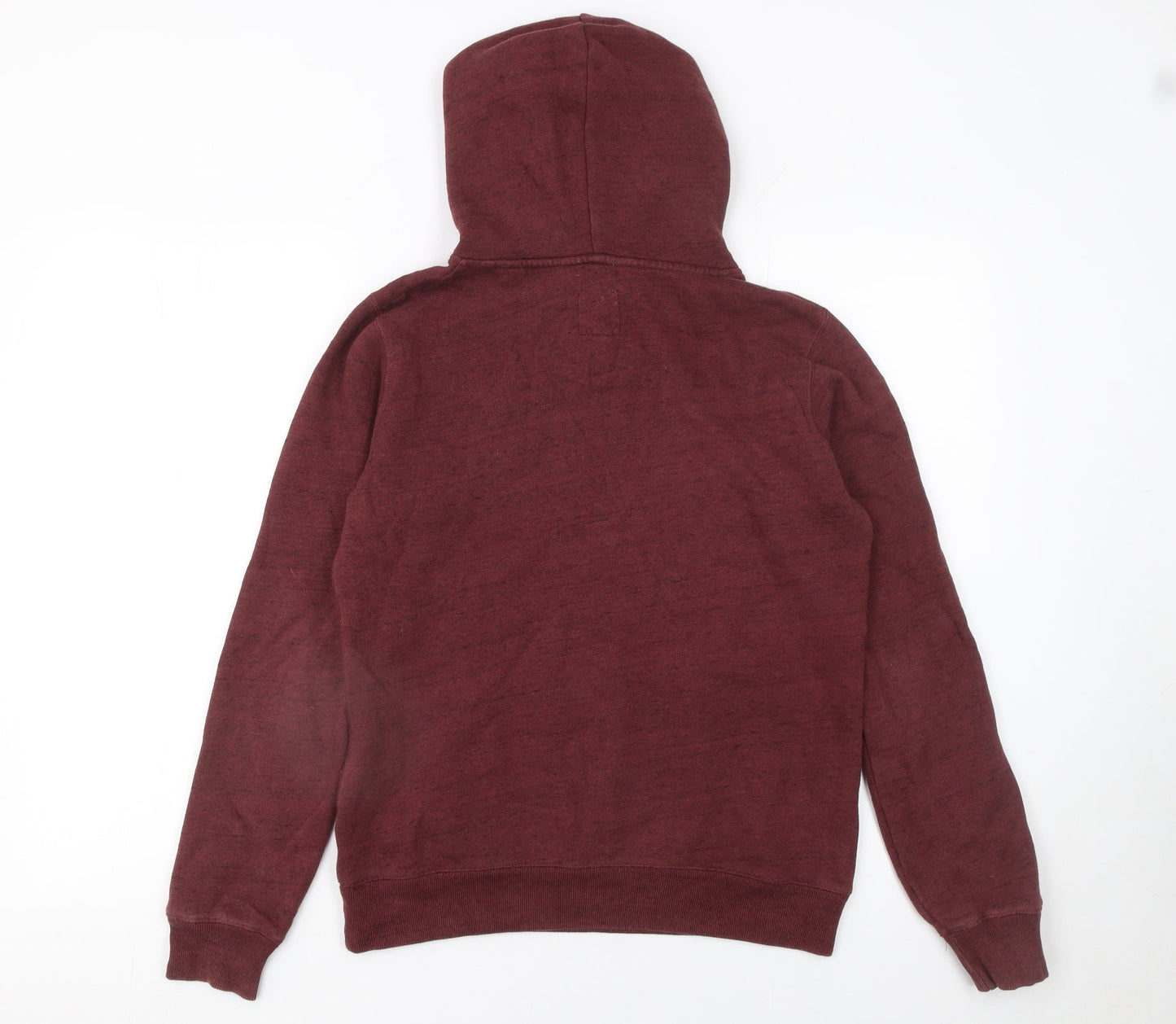 Jack Wills Womens Burgundy Hoodie UK 8 Pullover Cotton Blend Casual