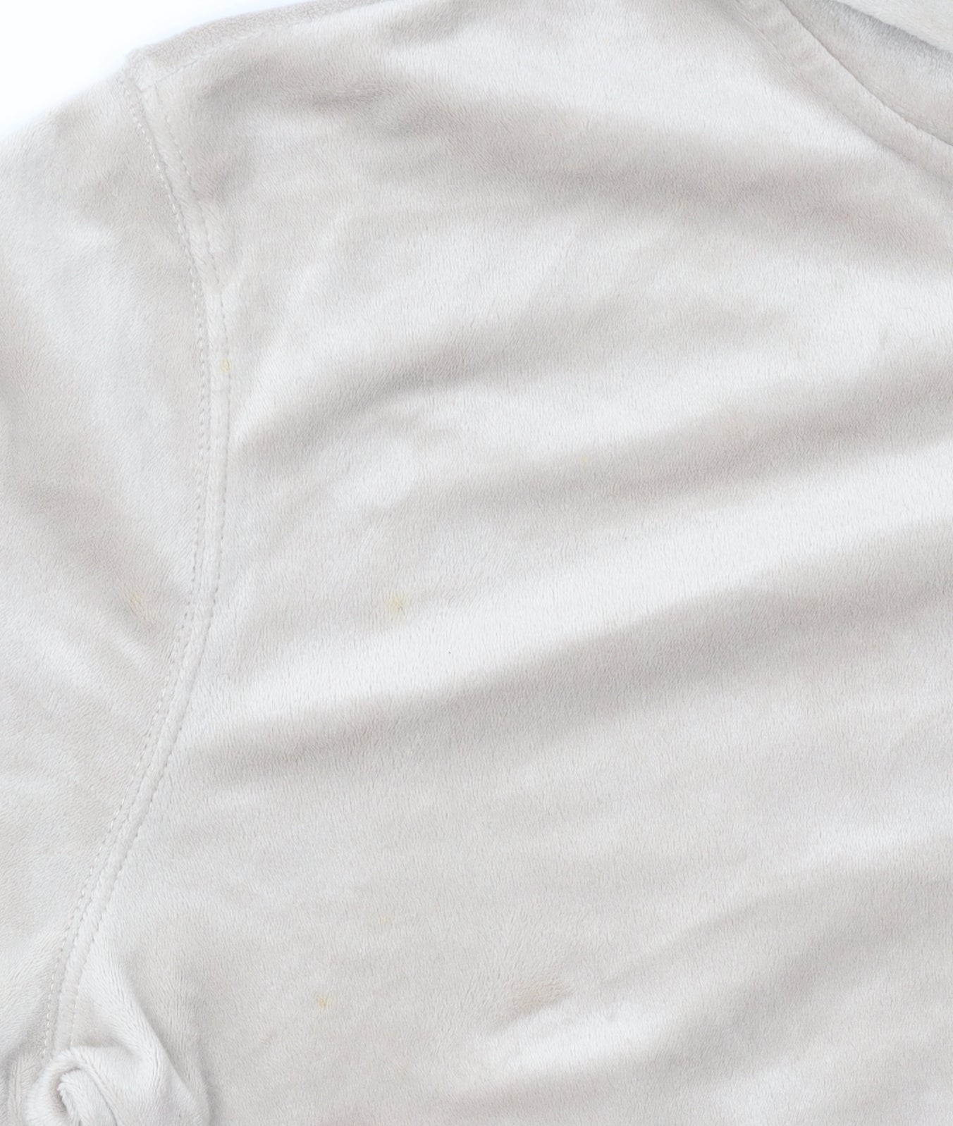 H&M Divided Women Beige Full Zip Velour Hoodie Size 14 L