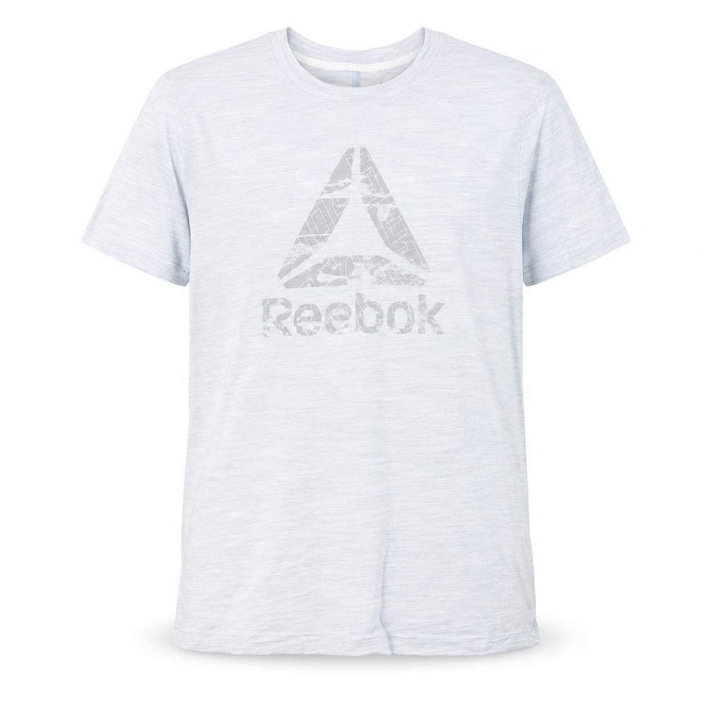 Reebok Men's White XL Sports Graphic Print T-Shirt