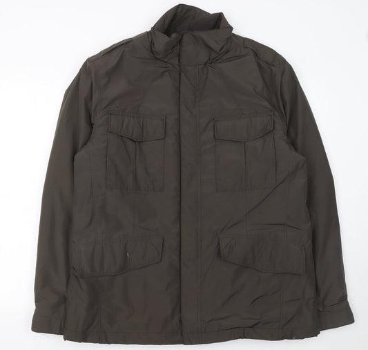 Marks and Spencer Men's Dark Taupe Waterproof Polyester Jacket L 41-43in