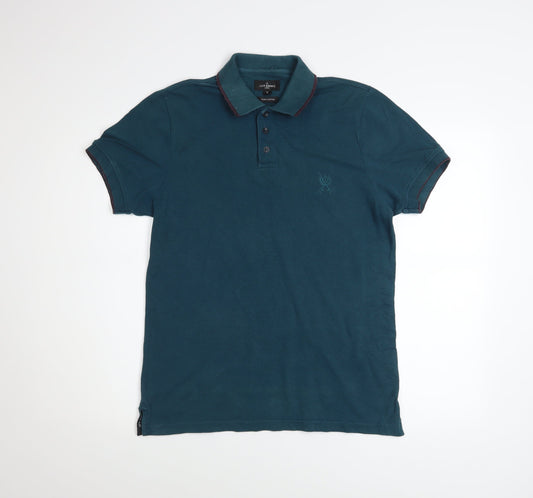 Jeff Banks Men's Blue Pure Cotton Polo Shirt Size S