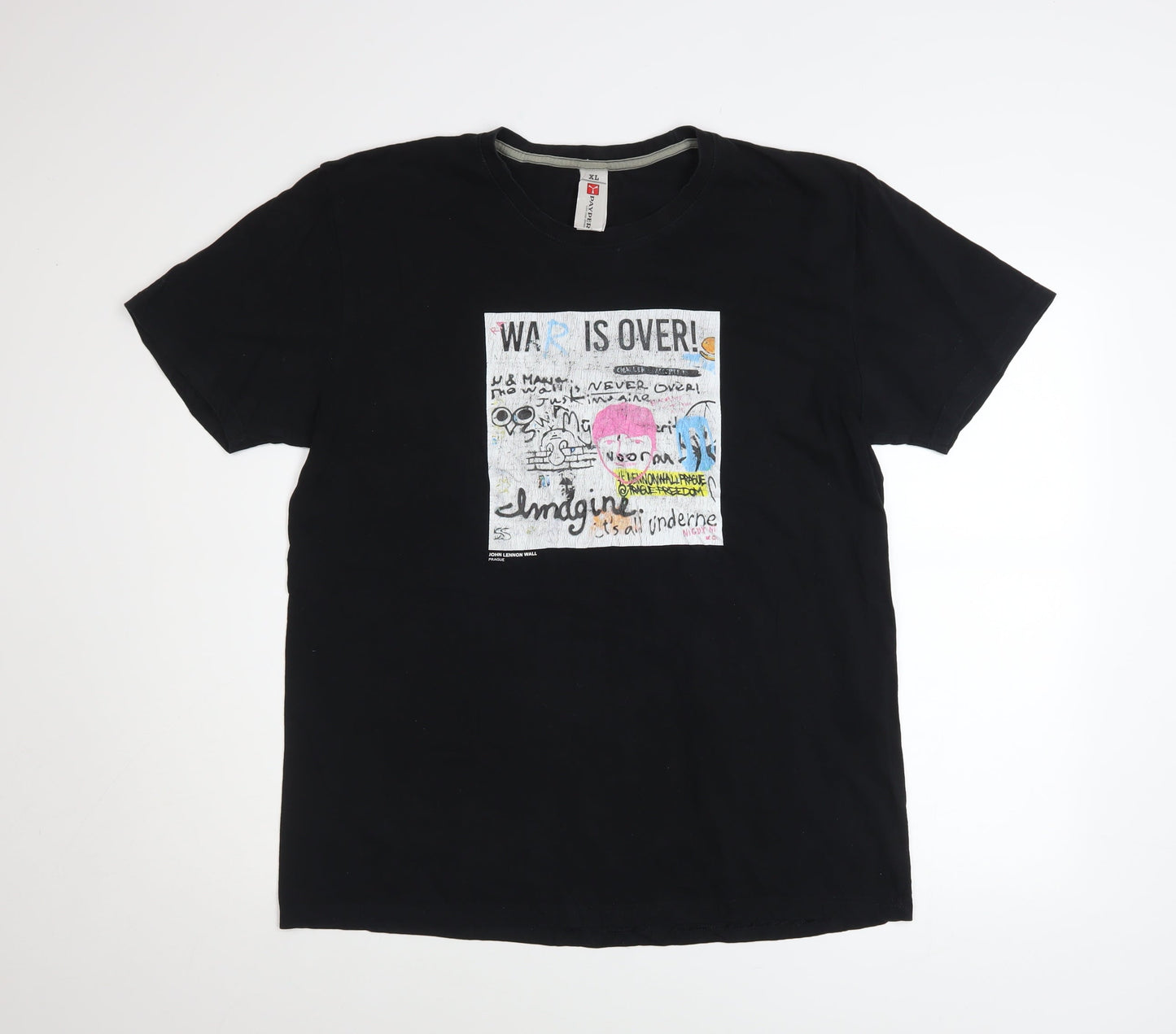 Payper Men’s Black XL Music Graphic Cotton T-Shirt