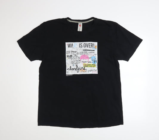 Payper Men’s Black XL Music Graphic Cotton T-Shirt