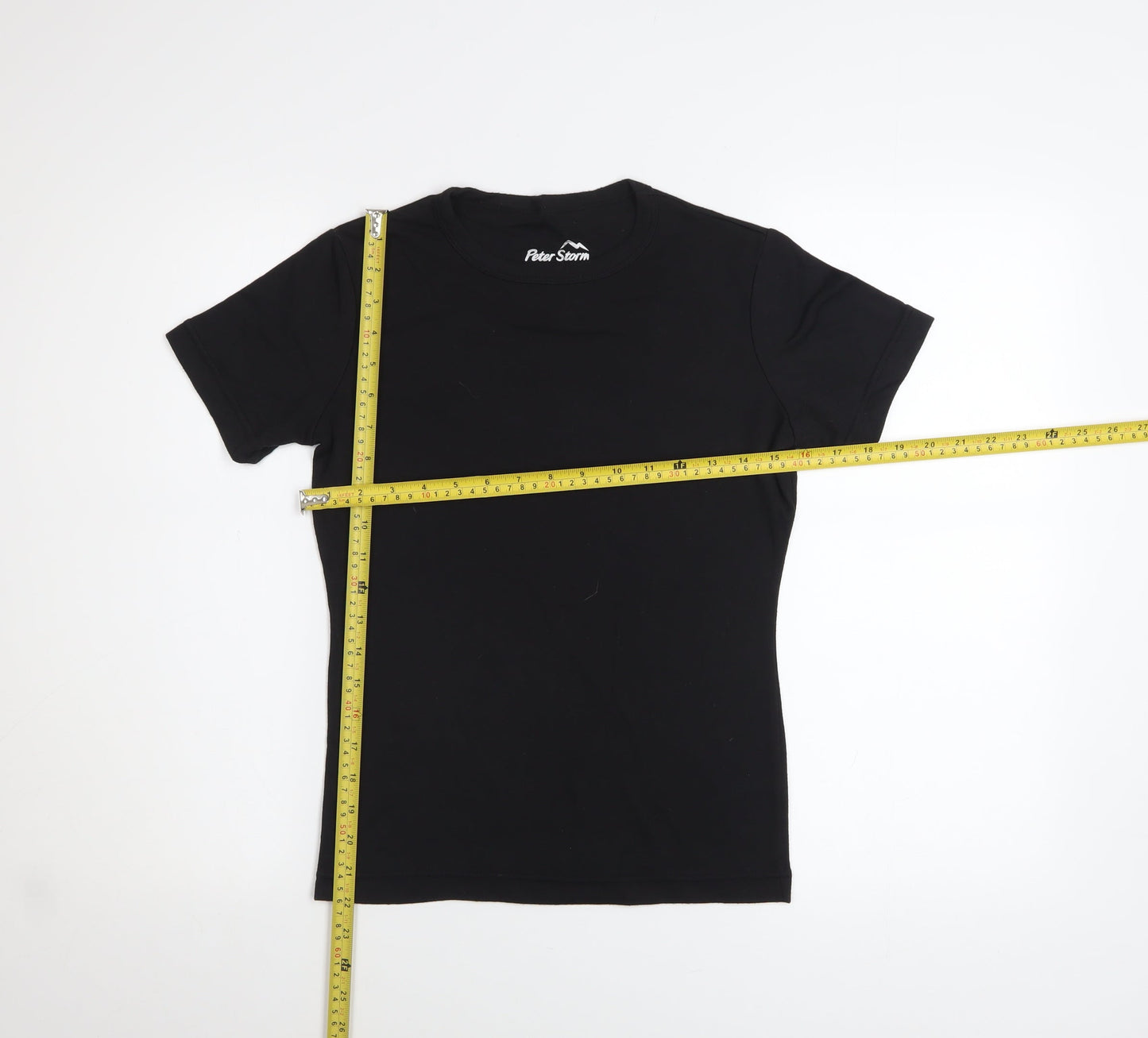 Peter Storm Womens Black Size 12 Basic Short Sleeve T-Shirt