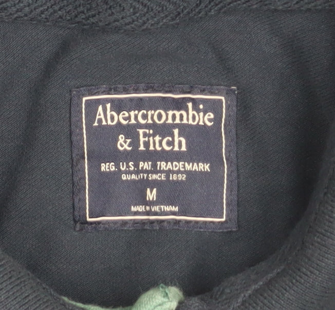 Abercrombie & Fitch Men's Blue Slim Fit Polo Shirt Size M