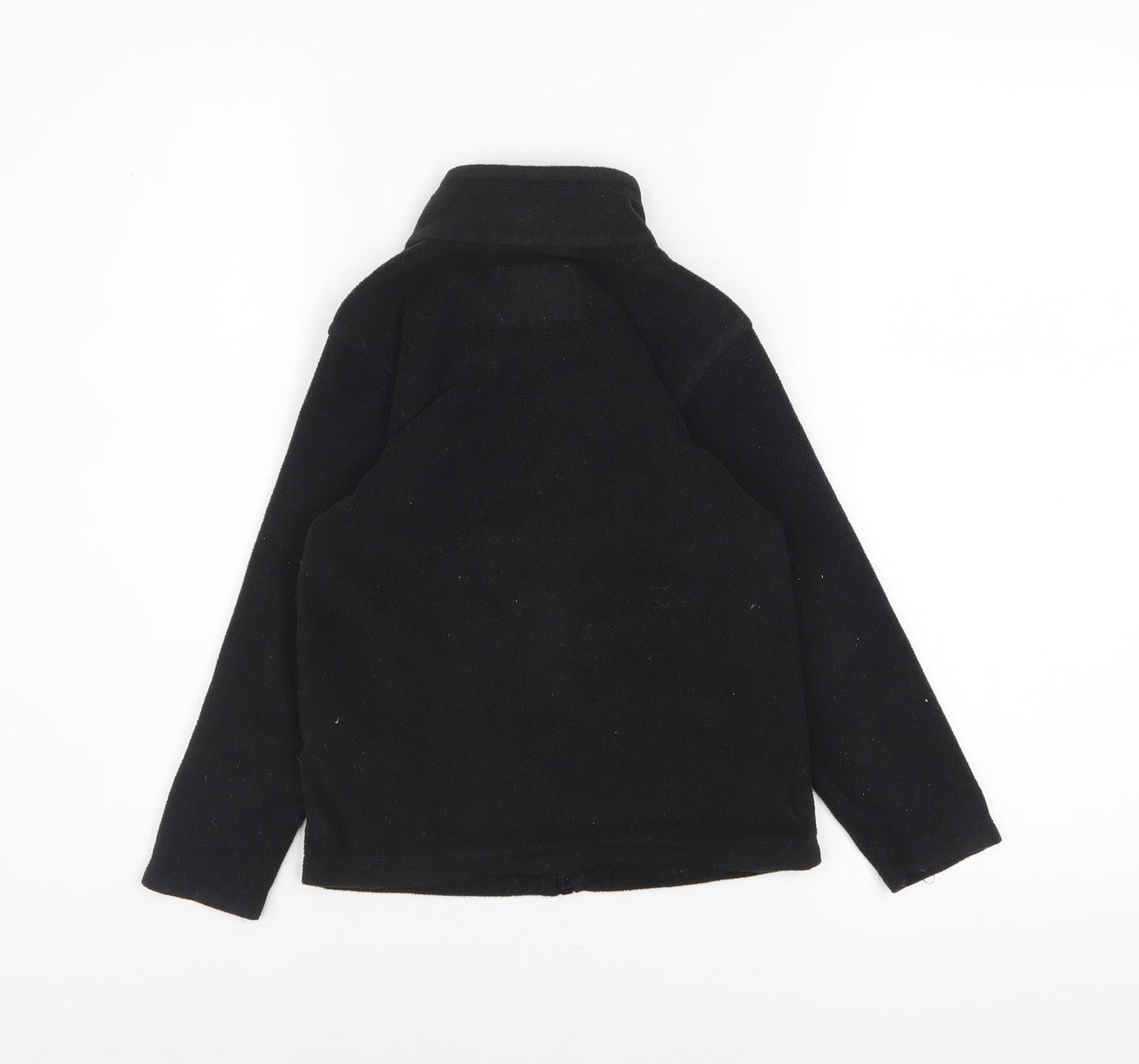Regatta Girls Black Fleece Full Zip Mid-Length Jacket 5-6 Years Outdoor
