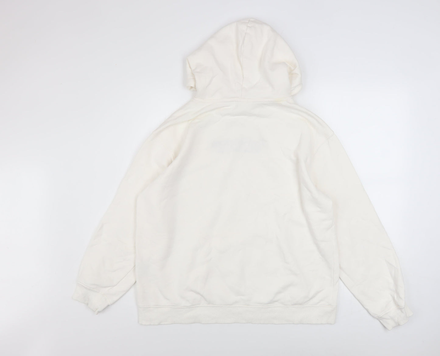 H&M Women Ivory Pullover Hoodie The Hamptons Graphic Size 12