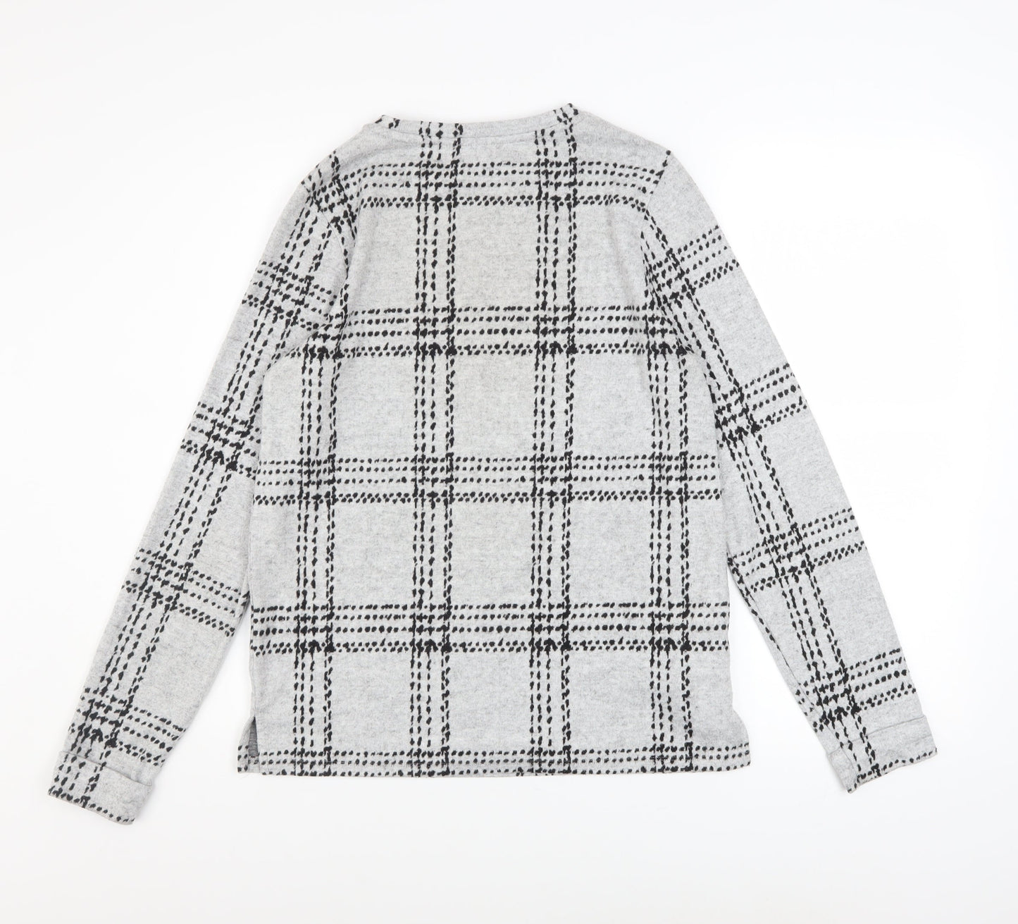 Next Women’s Grey Check Pullover Sweatshirt UK 8