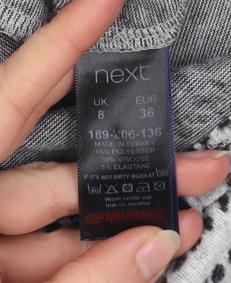 Next Women’s Grey Check Pullover Sweatshirt UK 8