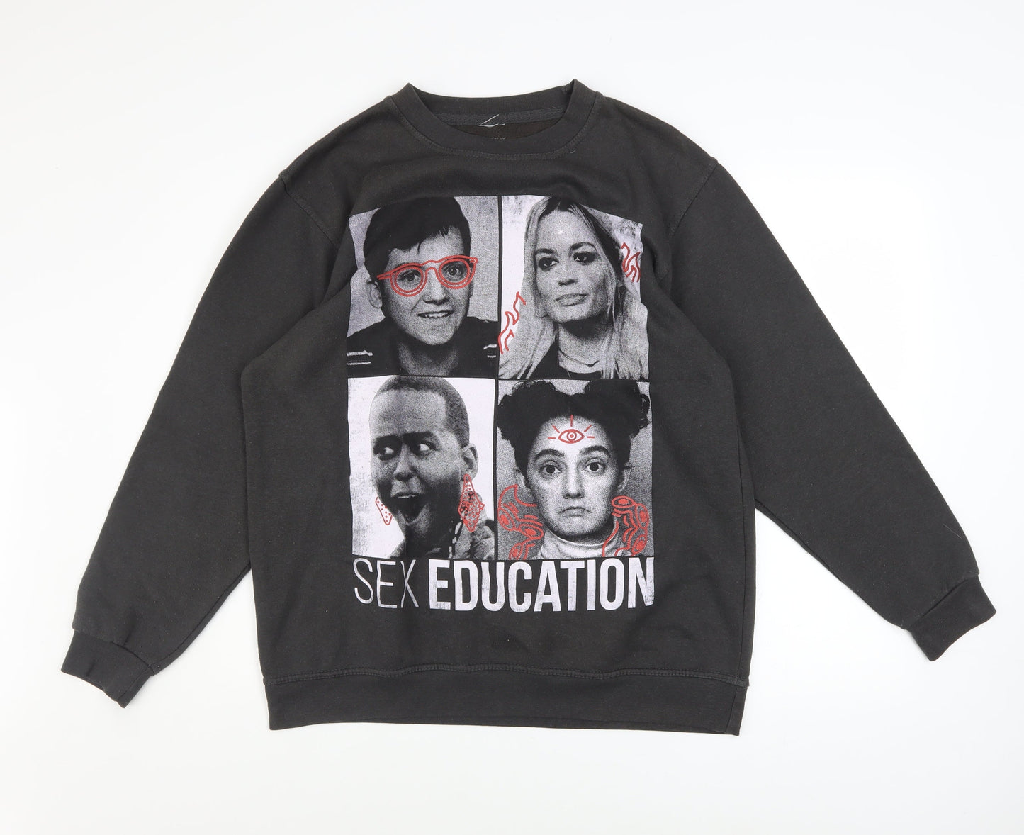Netflix Men’s Black Sex Education Medium Pullover Sweatshirt