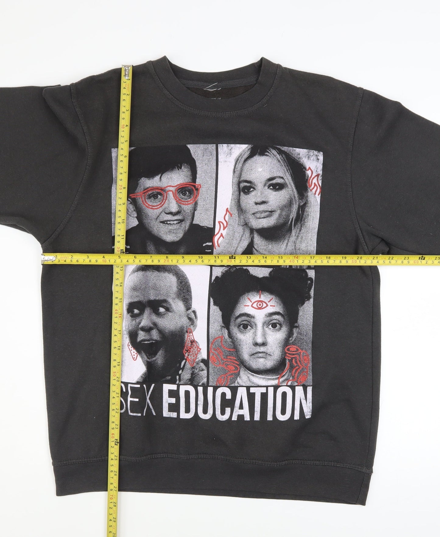 Netflix Men’s Black Sex Education Medium Pullover Sweatshirt