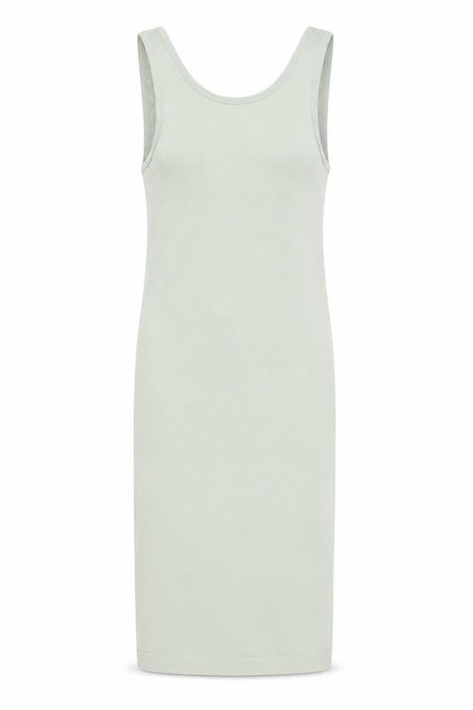 Zara Women Green XS Sleeveless Knit Midi Tank Dress