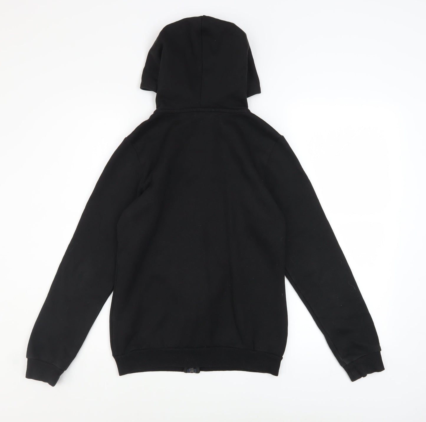 Puma Boys Black Full Zip Hoodie 13-14 Years Fleece Casual Sweatshirt