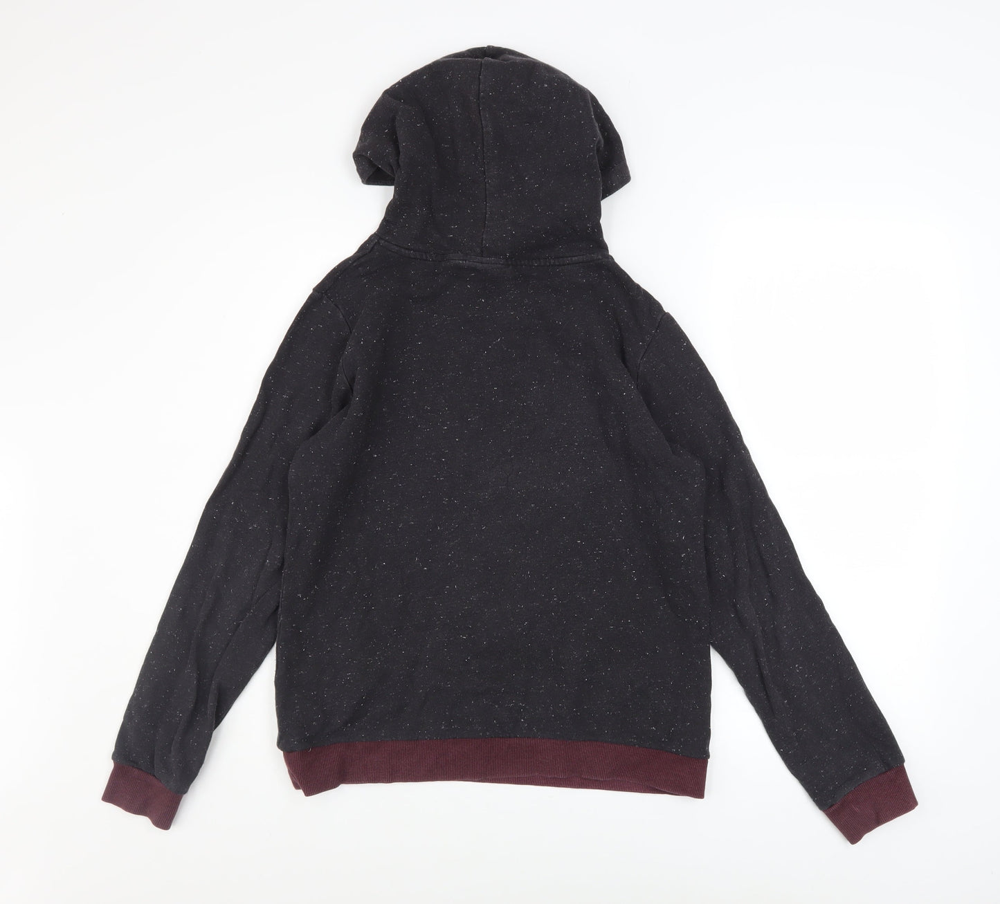 Harry Potter Women Black Hoodie Size 10 Hogwarts Crest Cotton Blend