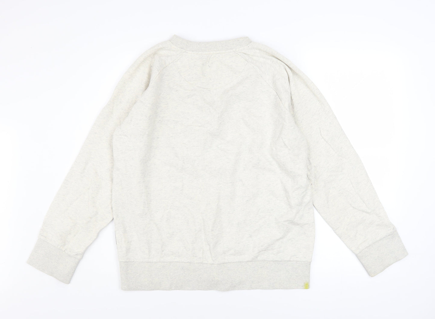 Christopher Raeburn Men's Beige Graphic Print Cotton Sweatshirt M