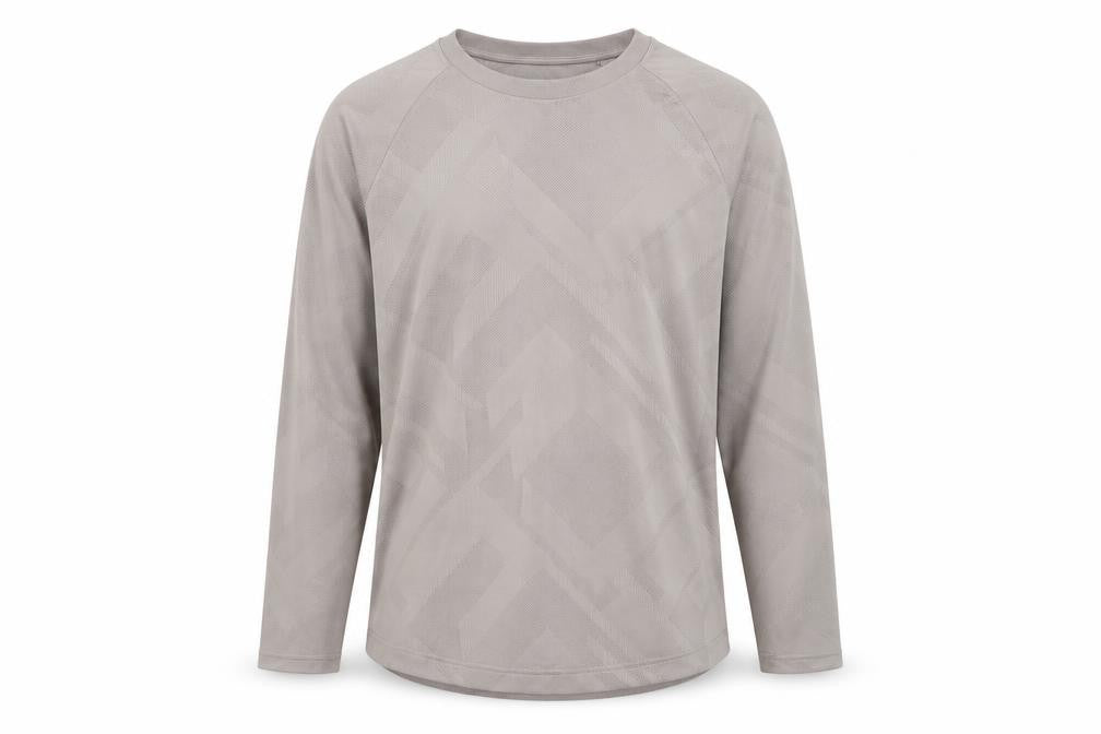 Next Men's Beige Long Sleeve Performance Workout T-Shirt L