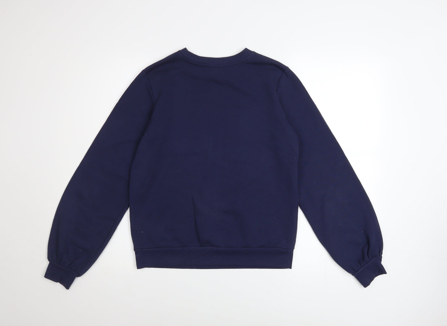 Warehouse Womens Navy Blue LOVE Sweatshirt Small Pullover Casual