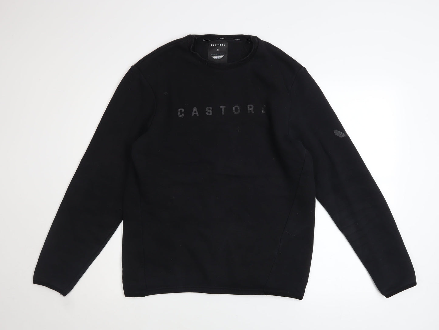 Castore Mens Black Small Pullover Sweatshirt Crew Neck