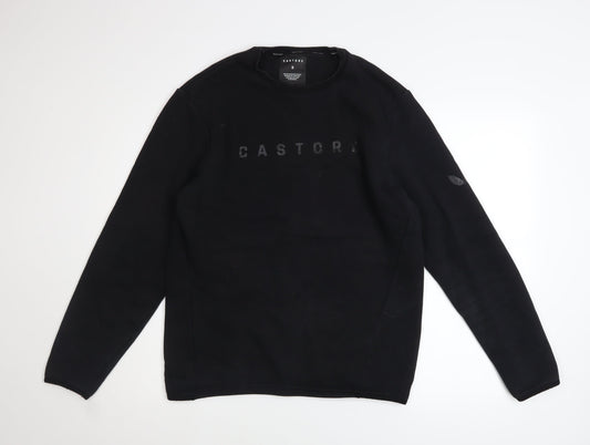 Castore Mens Black Small Pullover Sweatshirt Crew Neck