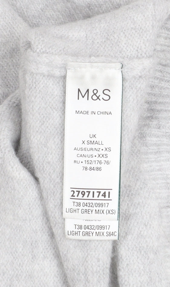 Marks and Spencer Women’s Grey Sequin Star Jumper XS