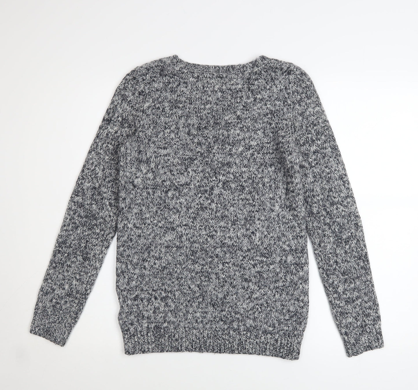 Tommy Hilfiger Women’s Grey Cable-Knit Crew Neck Jumper XS