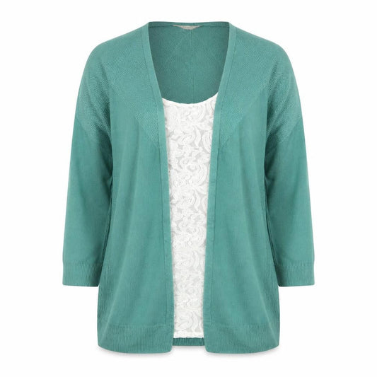 Marks & Spencer Women’s Sea Green Knit Tunic Cardigan Size 10