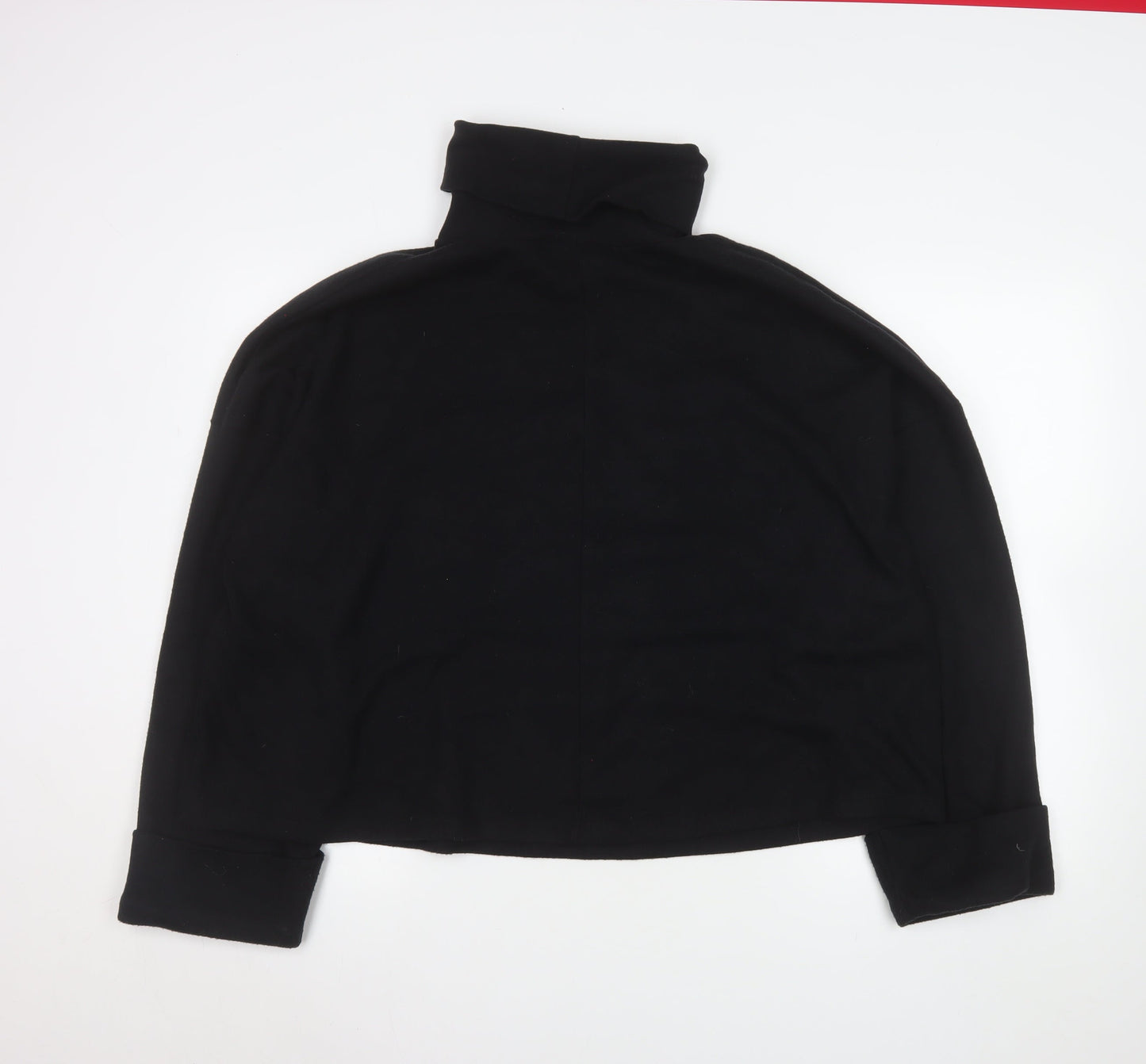 ASOS Design Womens Black XL Turtleneck Pullover Sweatshirt