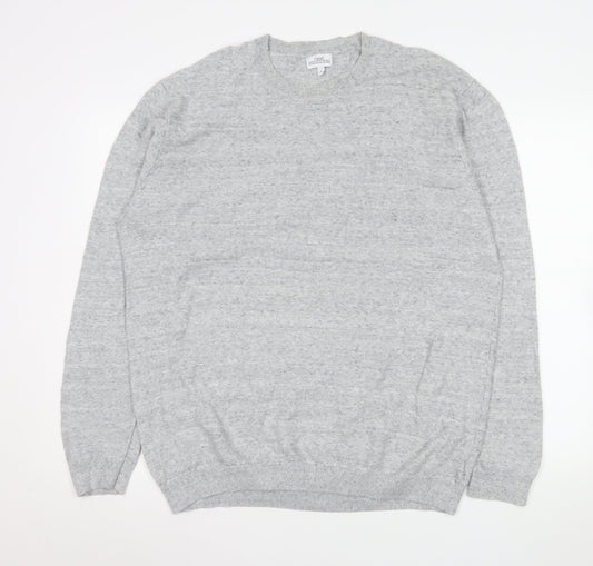 Next Men’s Grey Cotton Crew Neck Pullover Sweatshirt XL