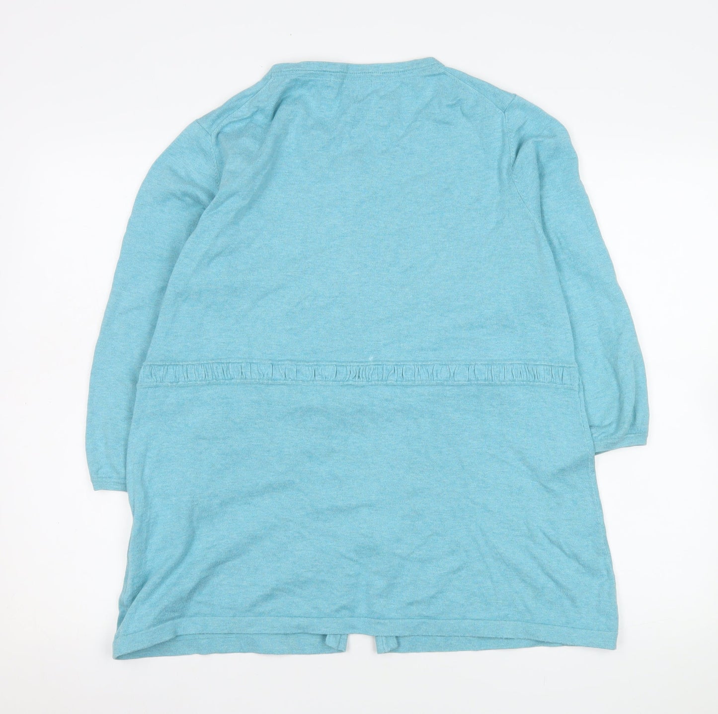 Boden Women's Blue Cotton Blend Button Coatigan Size 22
