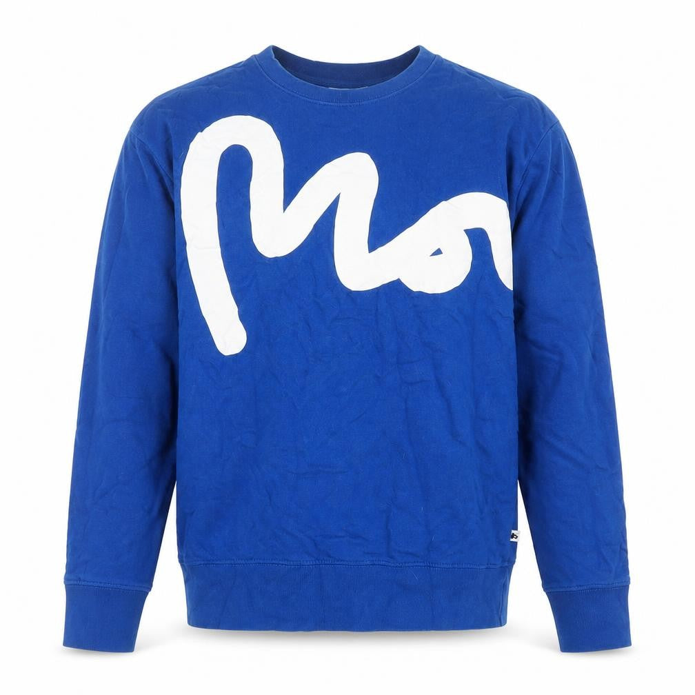 Money Men's Blue XL Pullover Logo Crew Neck Sweatshirt