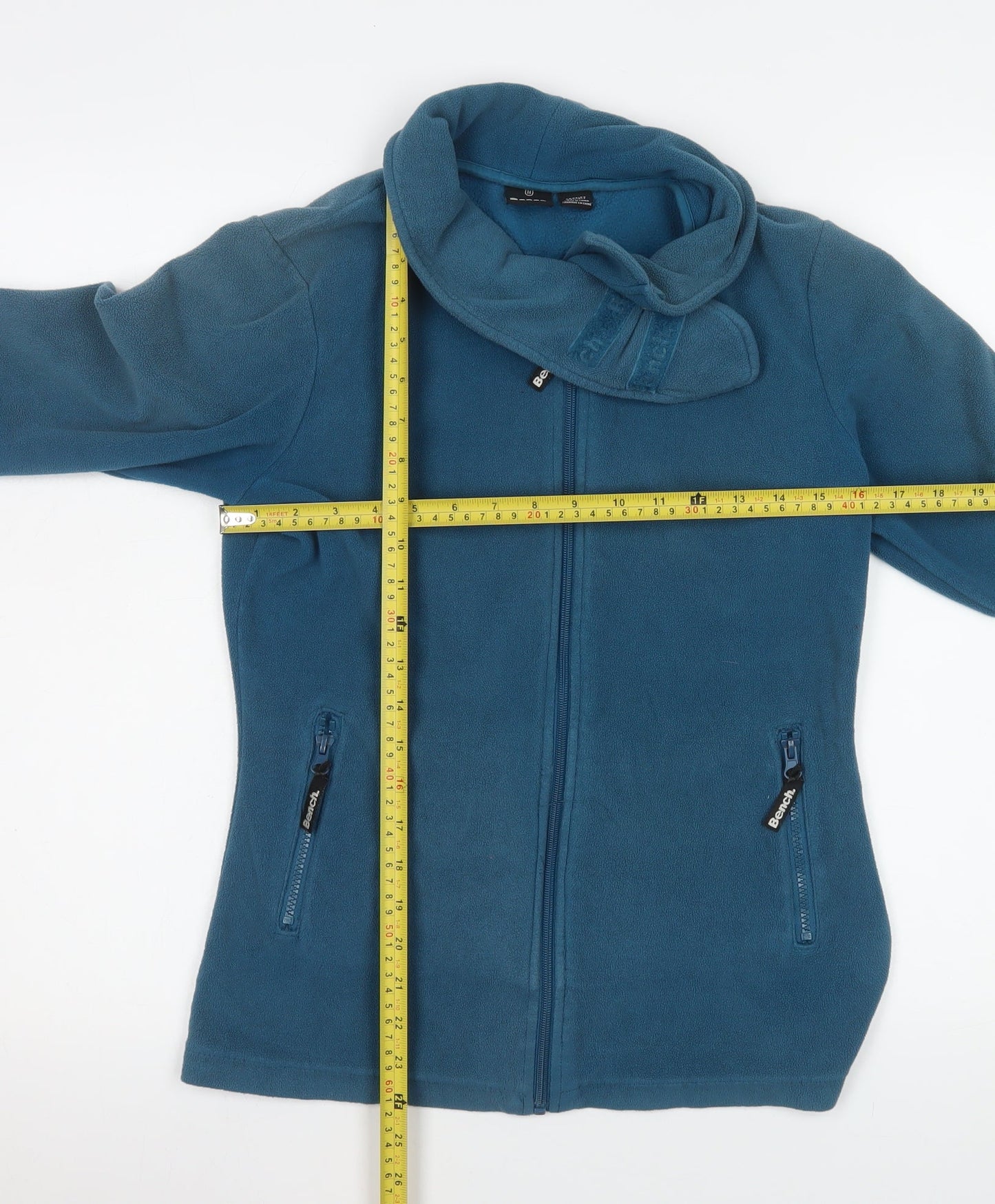 Bench Men's Blue Full Zip Fleece Sweatshirt Jacket Size M