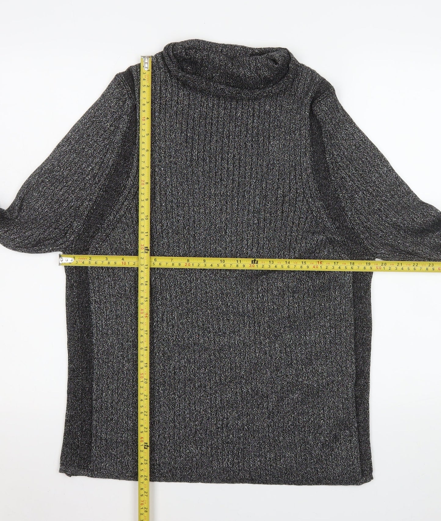 Next Women’s Grey Roll Neck Long Sleeve Knit Top XL