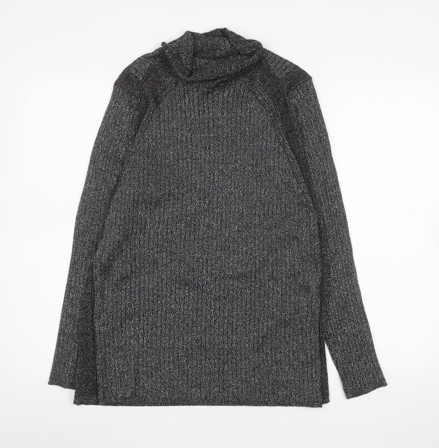 Next Women’s Grey Roll Neck Long Sleeve Knit Top XL