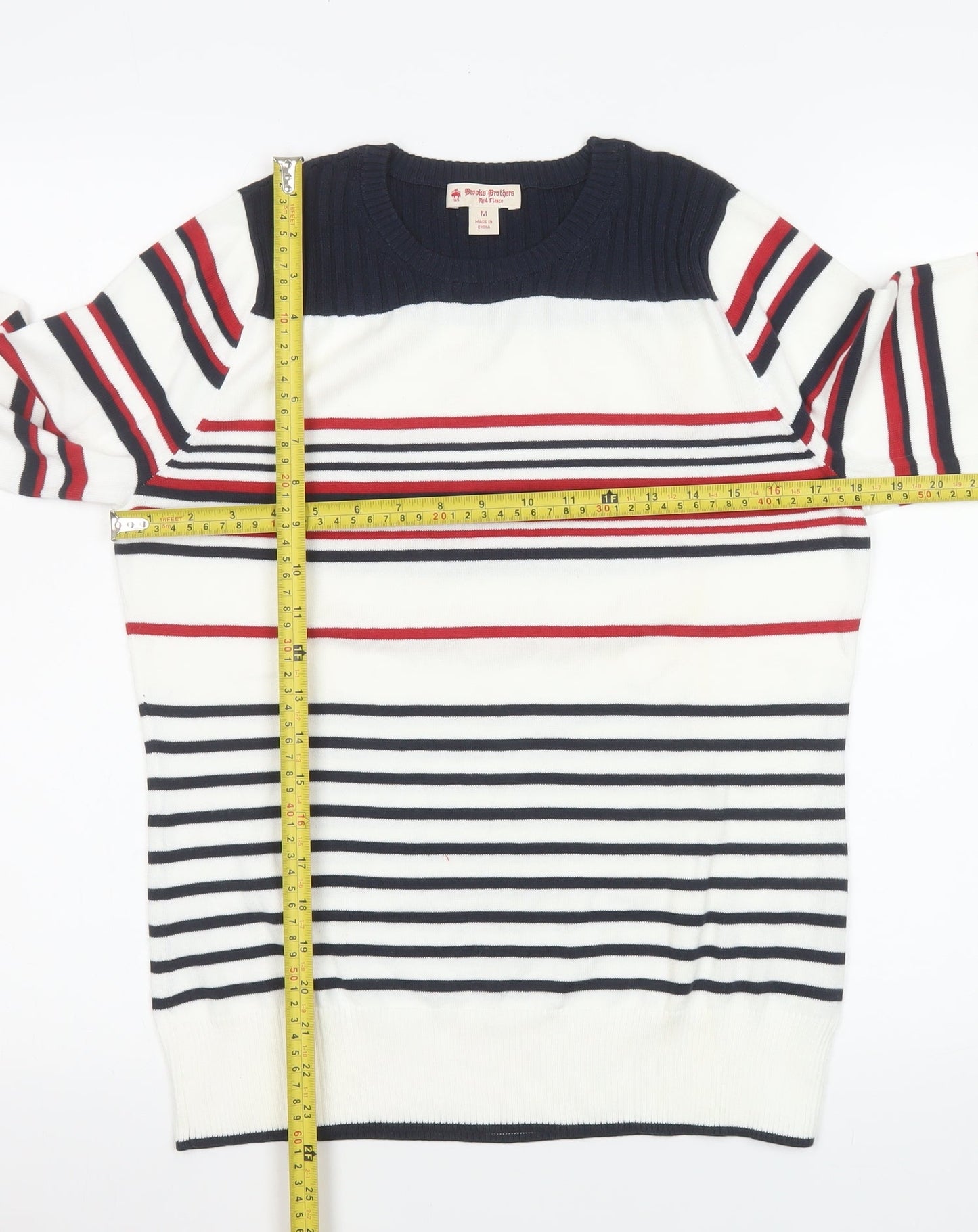 Brooks Brothers Women’s Multicolour Striped Cotton Jumper M