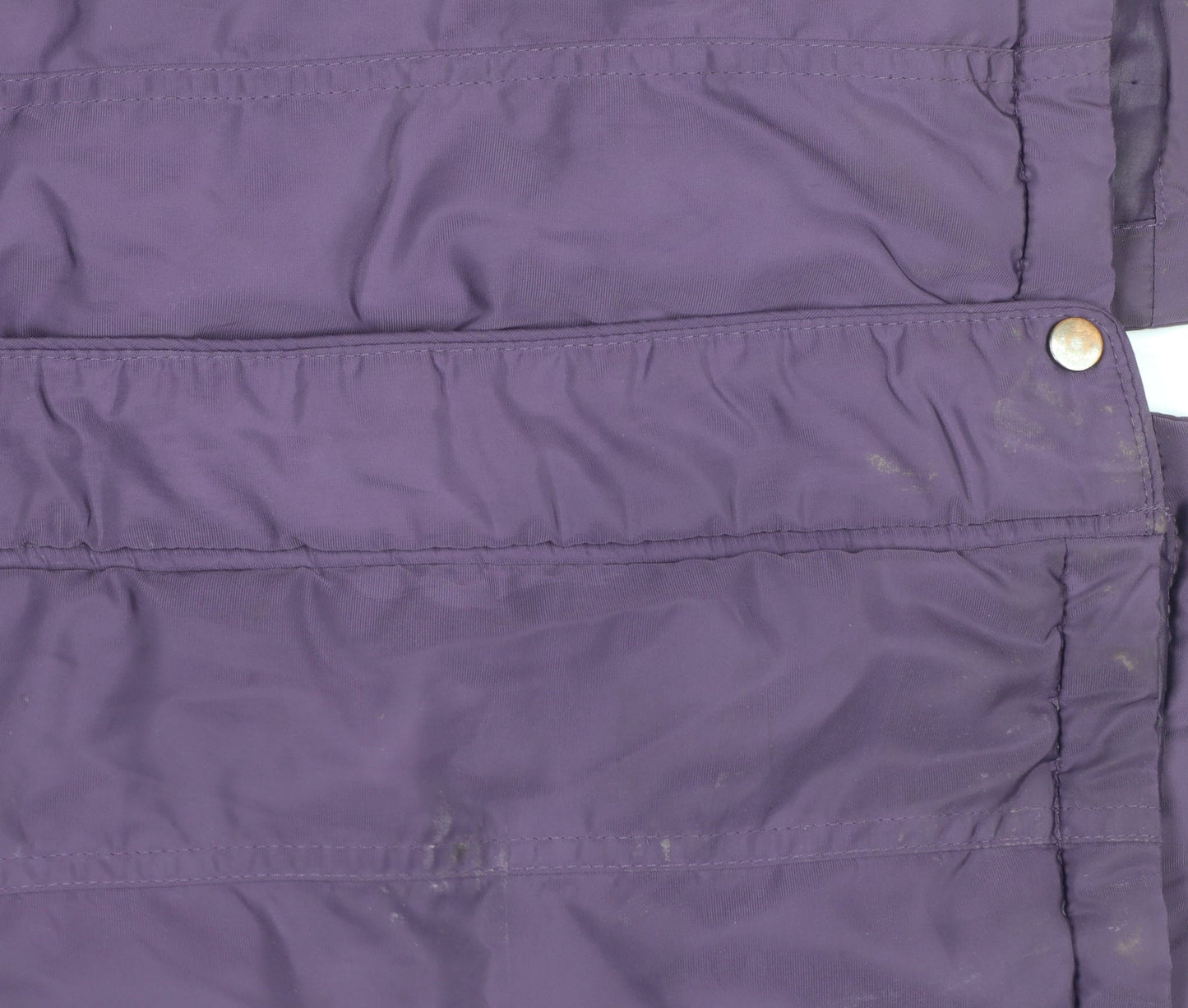 Next Girls Purple Hooded Faux Fur Trim Long Parka Coat Age 8 Years