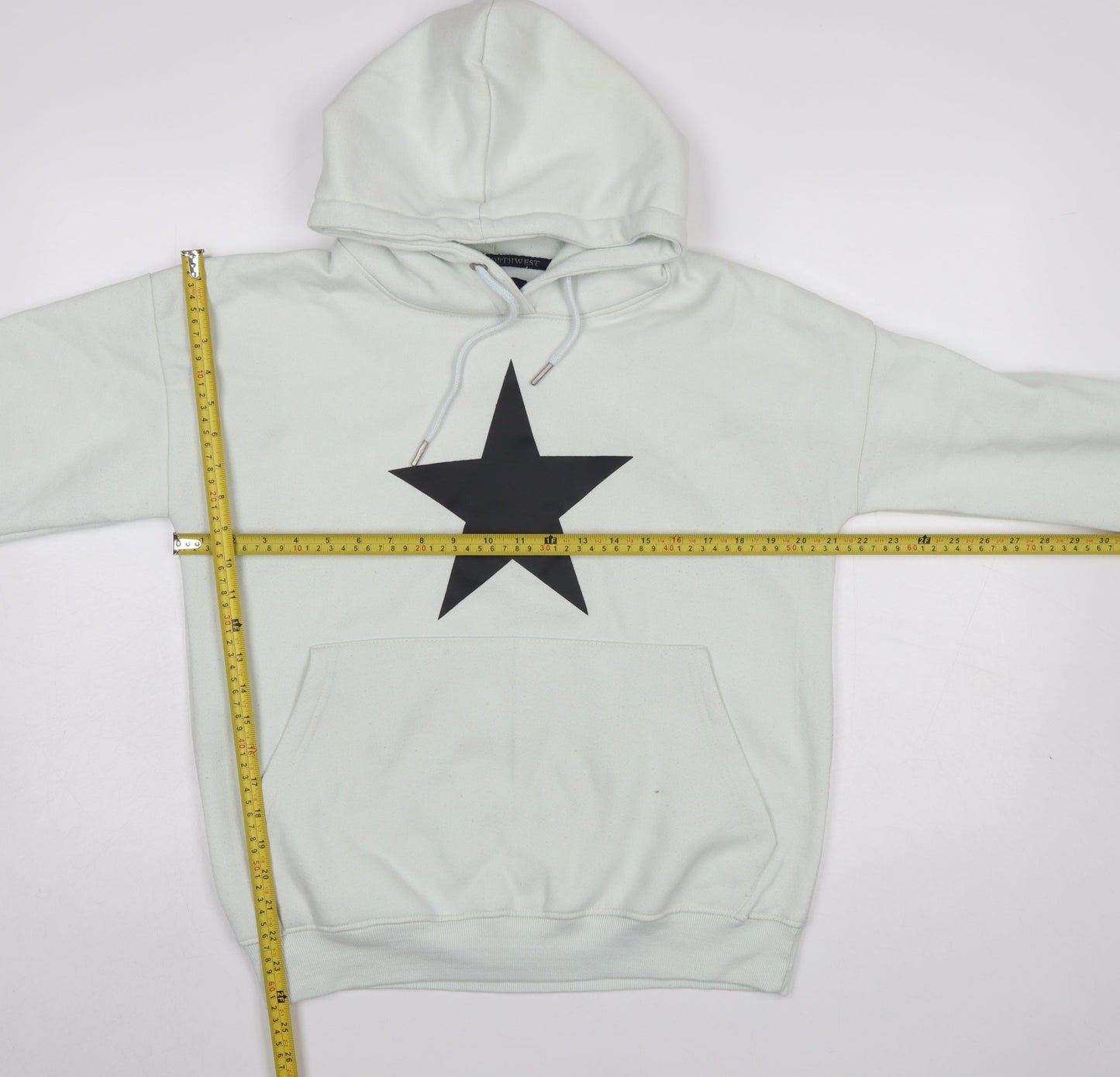 North West Men's White Star Pullover Hoodie Size M