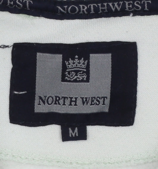 North West Men's White Star Pullover Hoodie Size M
