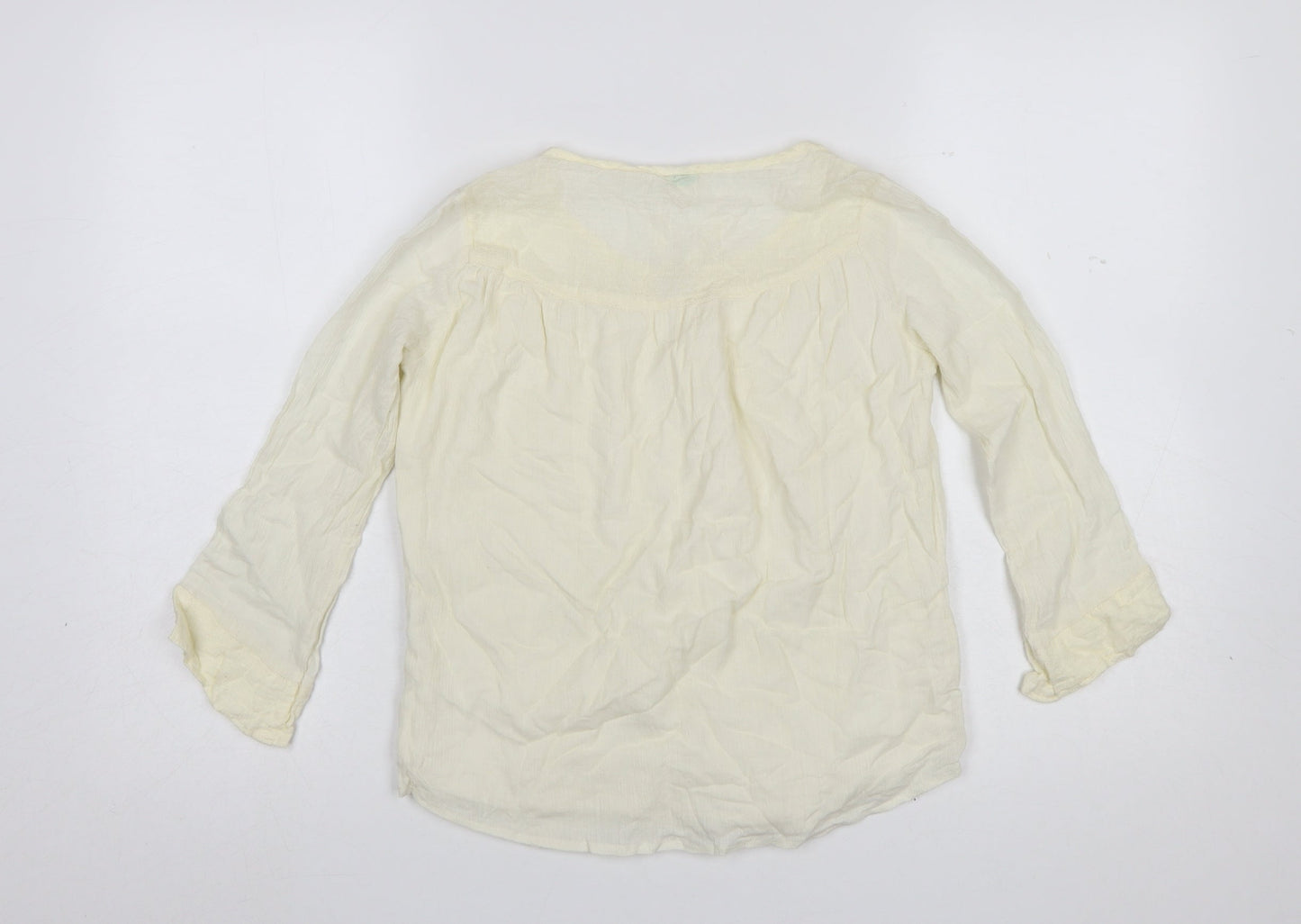 Roxy Girls Ivory Lightweight Cotton Tunic Blouse 12 Years