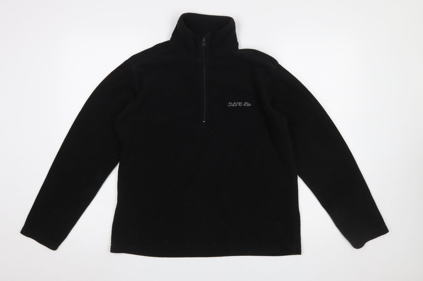 Dare 2b Women Black Fleece Pullover Sweatshirt UK 16 XL 1/2 Zip