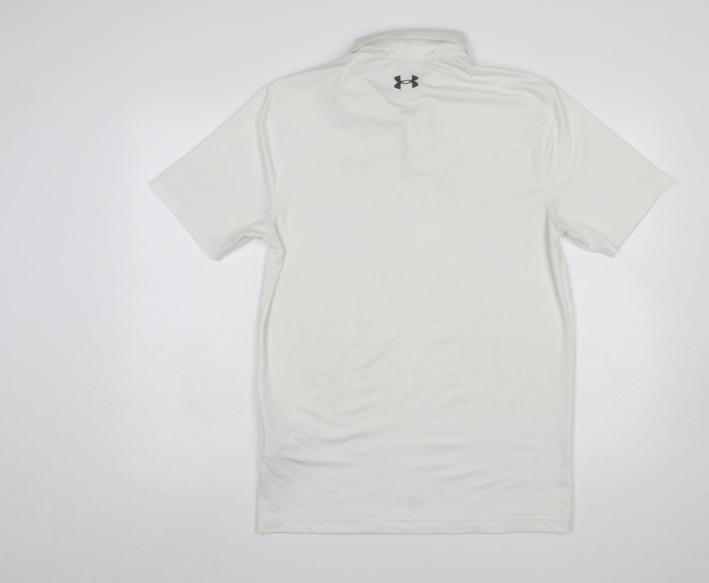 Under Armour Men's White Polo Shirt Small Regular Fit Performance