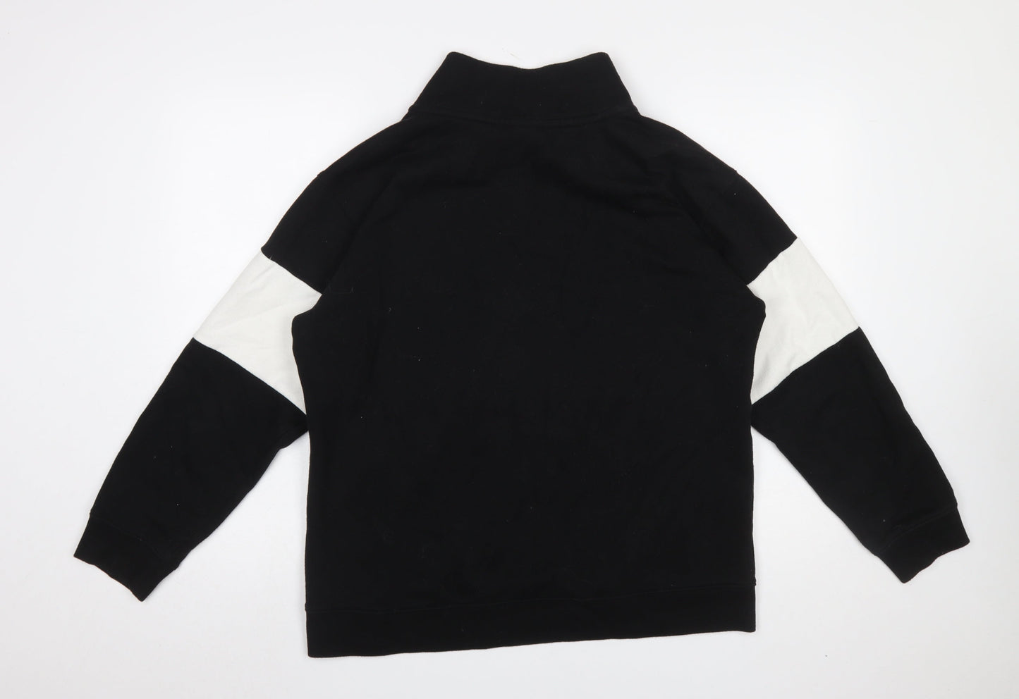 Victoria’s Secret Pink Women’s Black & White 1/4 Zip Pullover Sweatshirt Size L