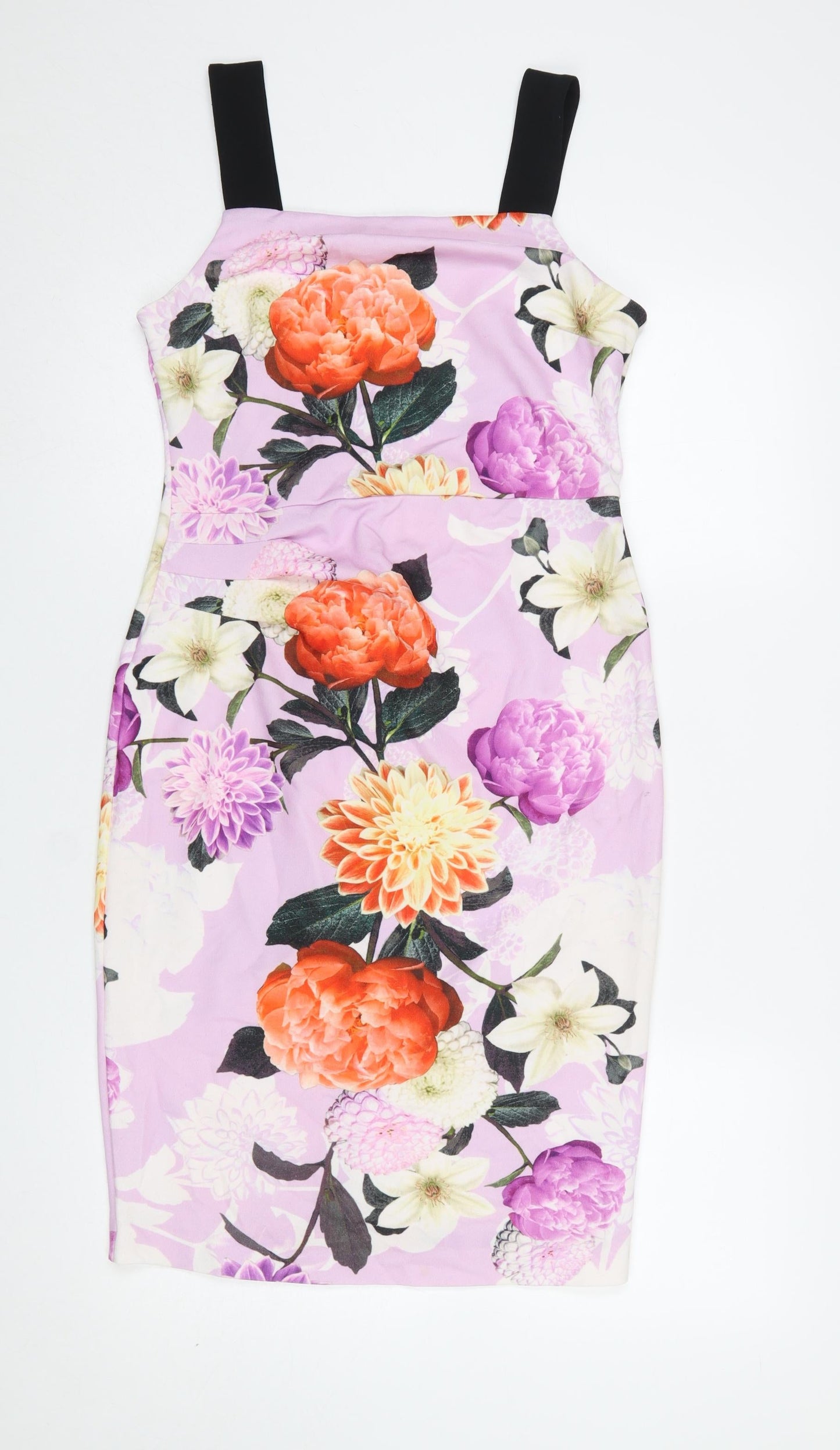 Dorothy Perkins Women’s Multicoloured Floral Bodycon Dress UK 10