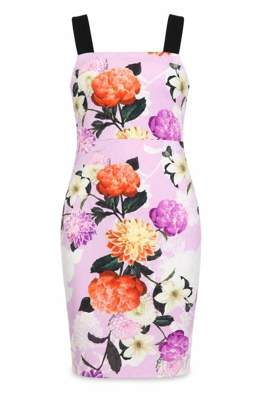 Dorothy Perkins Women’s Multicoloured Floral Bodycon Dress UK 10