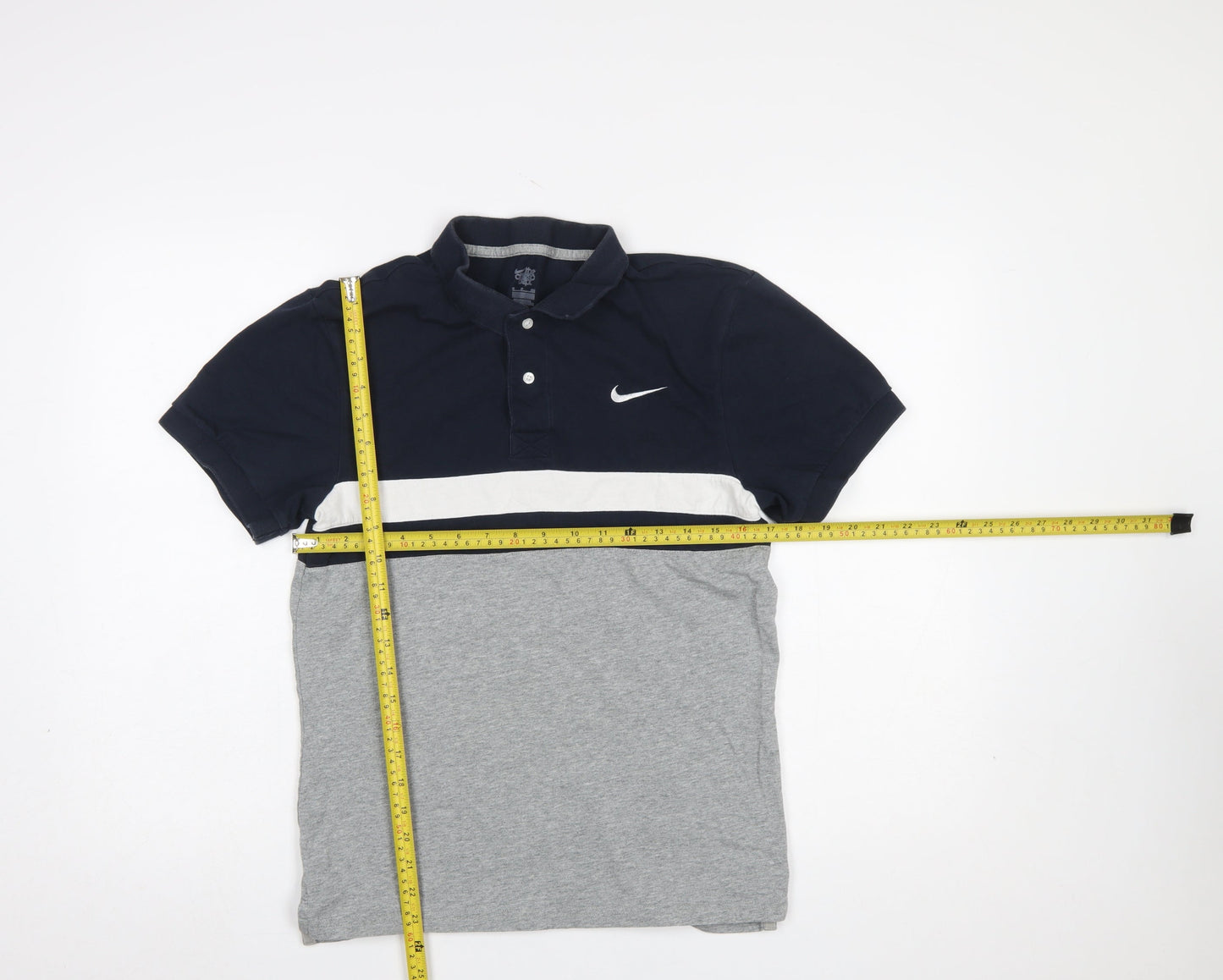 Nike Men's Multicoloured Colourblock Polo Shirt Size S