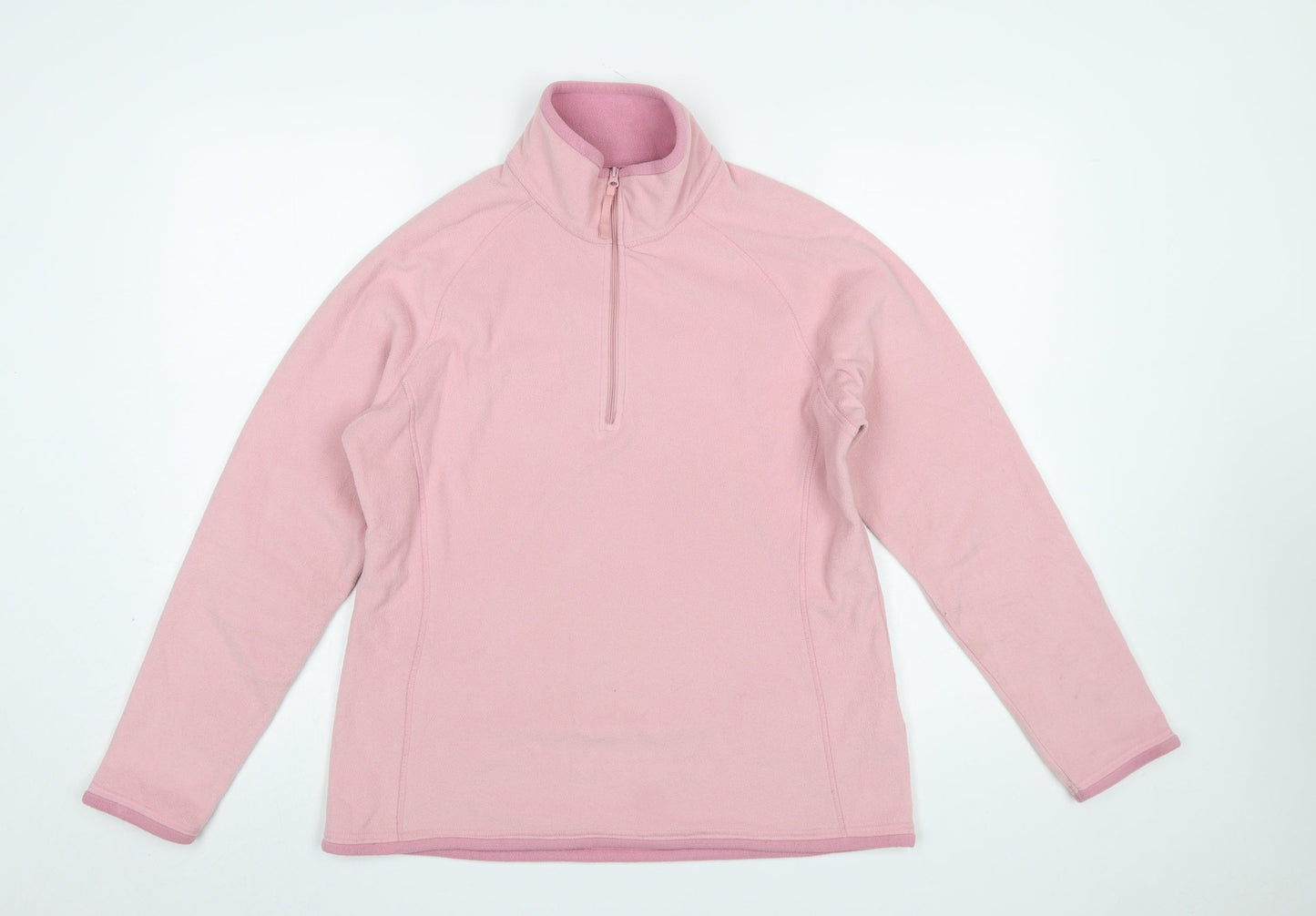 Mountain Warehouse Women's Pink Fleece 1/2 Zip Pullover UK 14