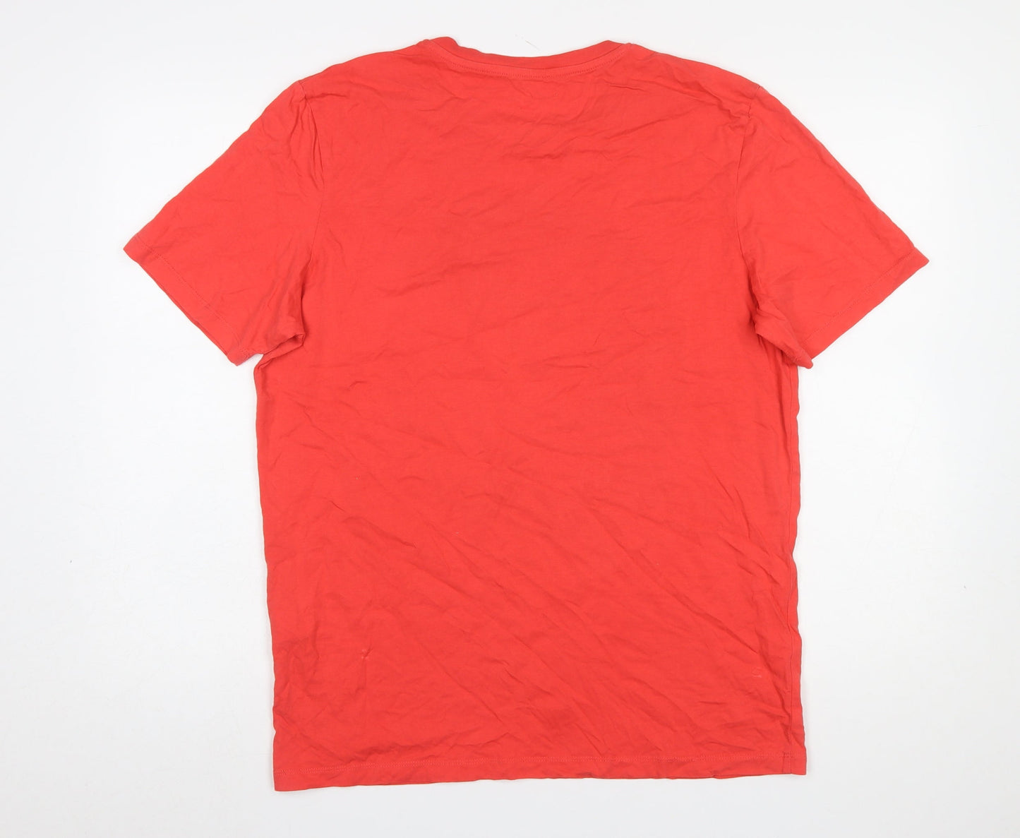 Jack & Jones Core Red Graphic Print Men's Cotton T-Shirt Size M